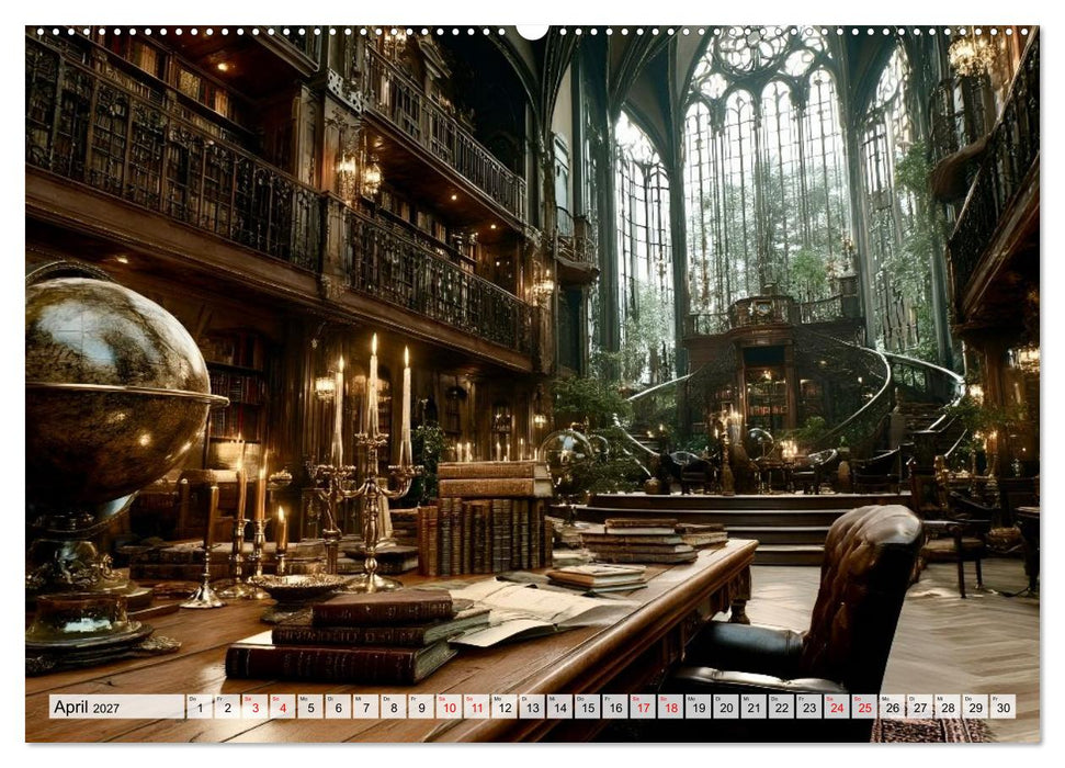 Geheime Bibliotheken der alten Welt (CALVENDO Premium Wandkalender 2027)