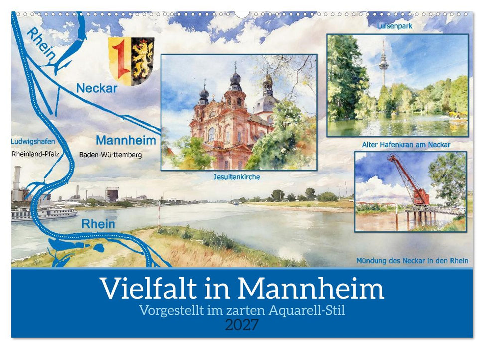 Vielfalt in Mannheim (CALVENDO Wandkalender 2027)