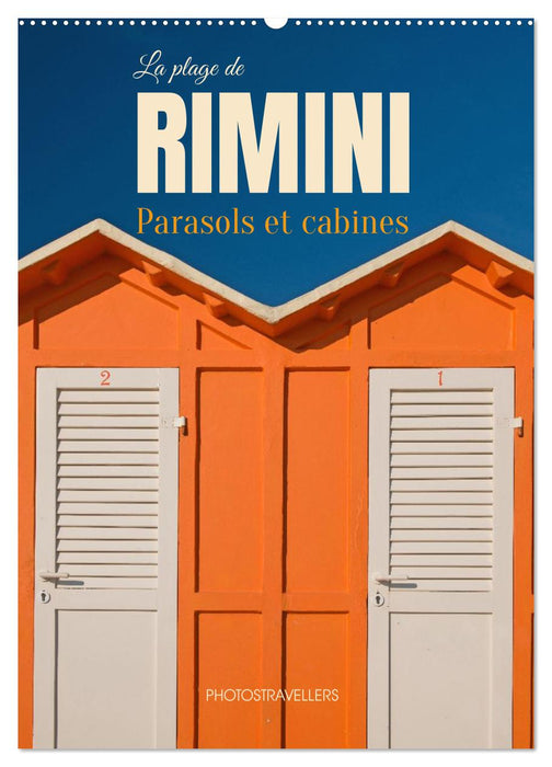La plage de Rimini Parasol et cabines (CALVENDO Calendrier mensuel 2027)