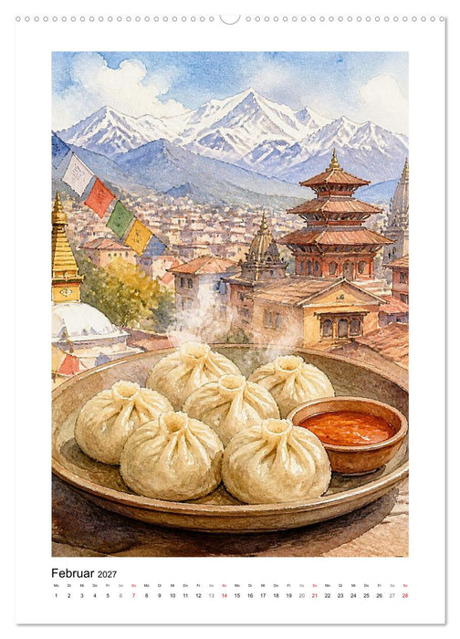 GEMALTE GAUMENFREUDEN - Dumplings (CALVENDO Premium Wandkalender 2027)