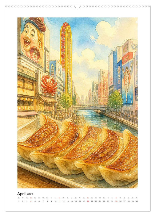 GEMALTE GAUMENFREUDEN - Dumplings (CALVENDO Premium Wandkalender 2027)