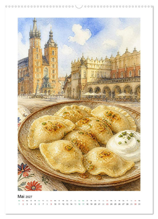 GEMALTE GAUMENFREUDEN - Dumplings (CALVENDO Premium Wandkalender 2027)