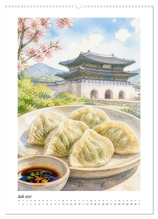 GEMALTE GAUMENFREUDEN - Dumplings (CALVENDO Premium Wandkalender 2027)