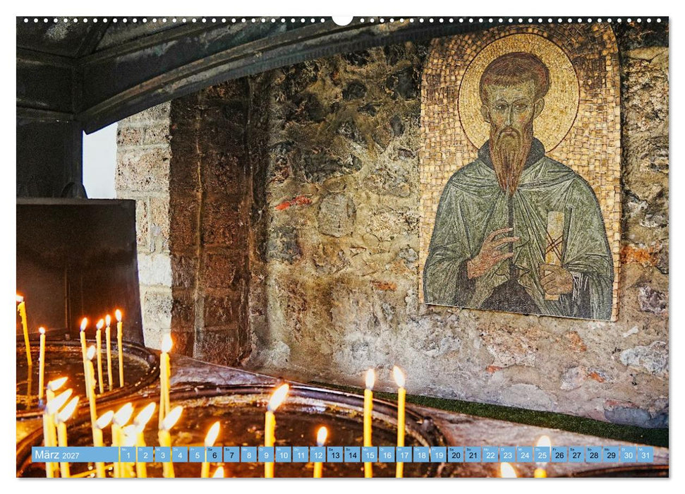 Kirchen am Ohridsee und in Skopje (CALVENDO Premium Wandkalender 2027)