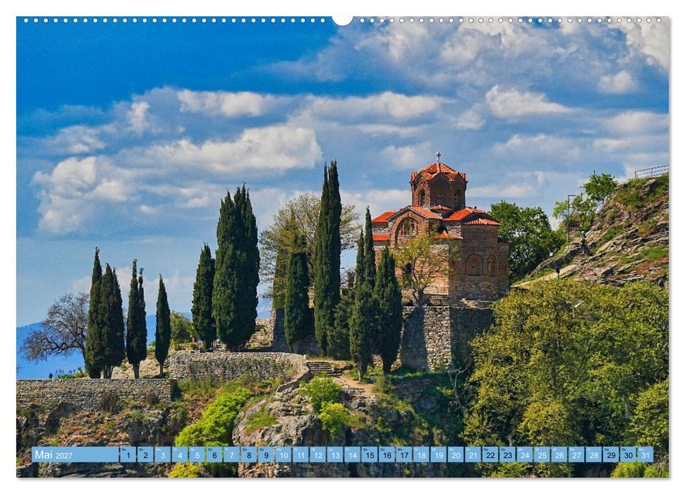 Kirchen am Ohridsee und in Skopje (CALVENDO Premium Wandkalender 2027)