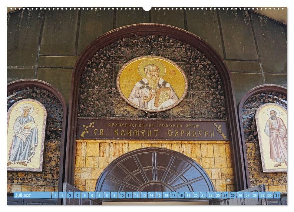 Kirchen am Ohridsee und in Skopje (CALVENDO Premium Wandkalender 2027)