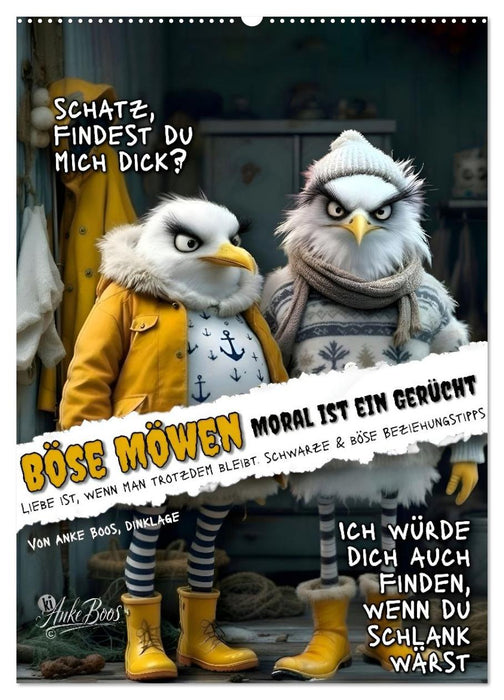 Böse Möwen - Moral ist ein Gerücht (CALVENDO Wandkalender 2027)