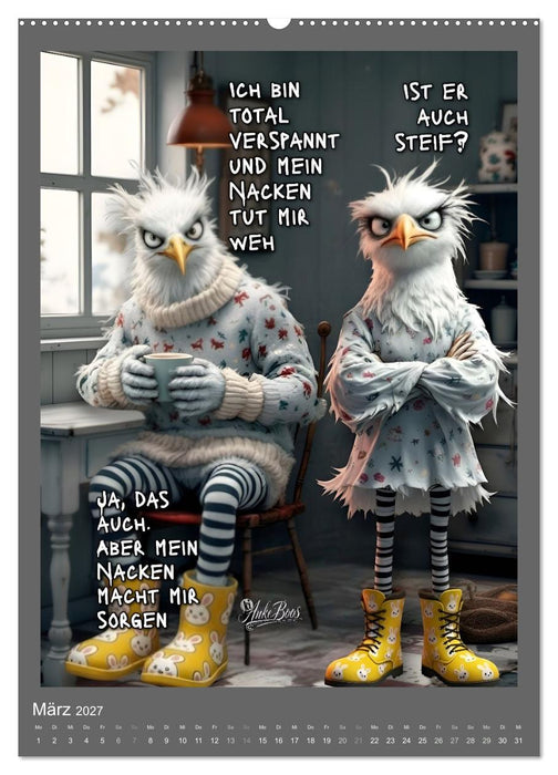 Böse Möwen - Moral ist ein Gerücht (CALVENDO Wandkalender 2027)