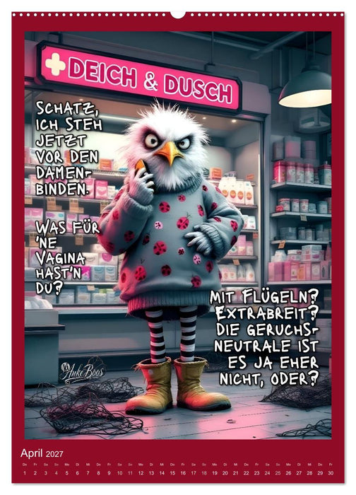 Böse Möwen - Moral ist ein Gerücht (CALVENDO Wandkalender 2027)