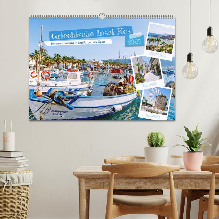 Griechische Insel Kos. Sommerstimmung in den Farben der Ägäis (CALVENDO Wandkalender 2027)