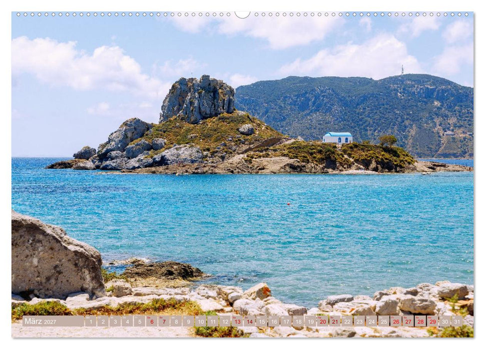 Griechische Insel Kos. Sommerstimmung in den Farben der Ägäis (CALVENDO Wandkalender 2027)