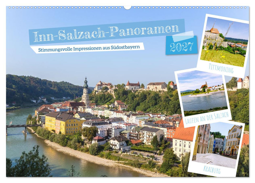 Inn-Salzach-Panoramen. Stimmungsvolle Impressionen aus Südostbayern (CALVENDO Wandkalender 2027)