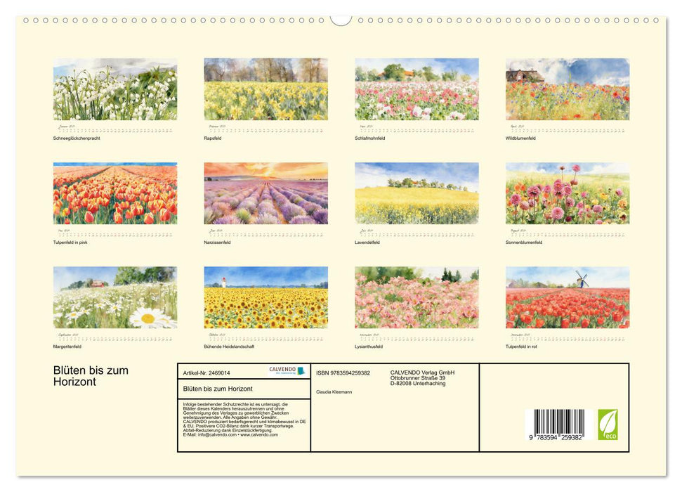 Blüten bis zum Horizont (CALVENDO Premium Wandkalender 2027)