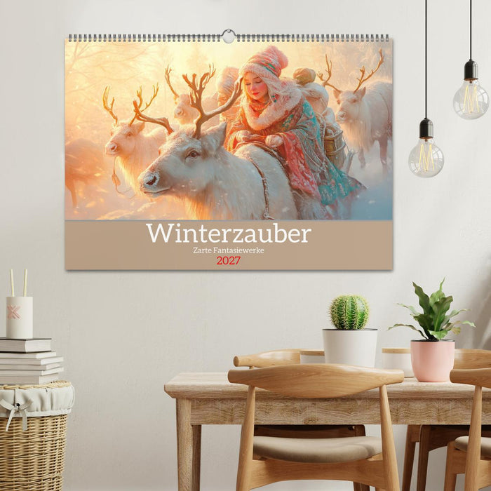 Winterzauber - Zarte Fantasiewerke (CALVENDO Wandkalender 2027)