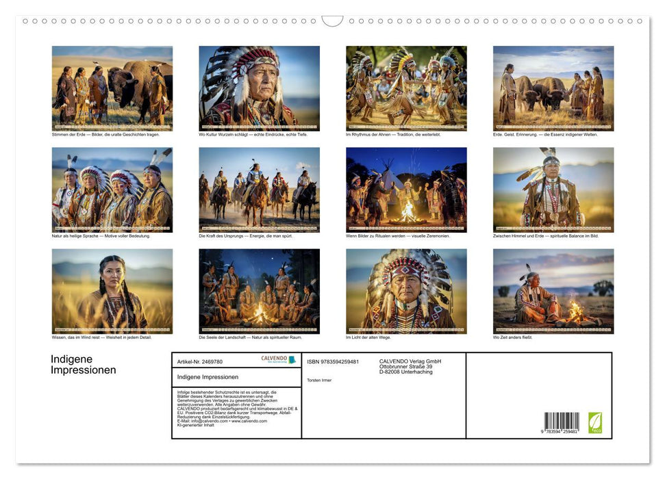 Indigene Impressionen (CALVENDO Wandkalender 2027)