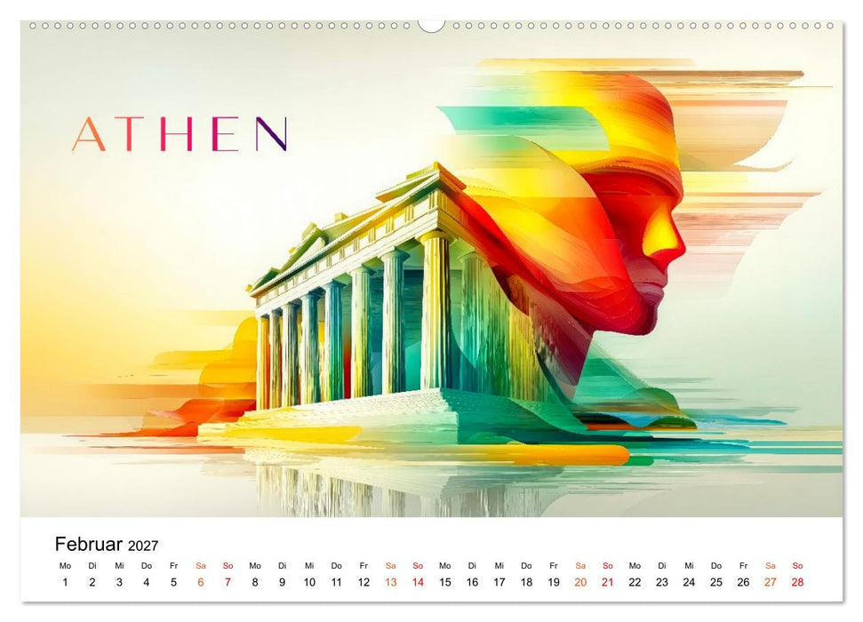 City Colors Europa - Die bunte Städte Kollektion (CALVENDO Premium Wandkalender 2027)