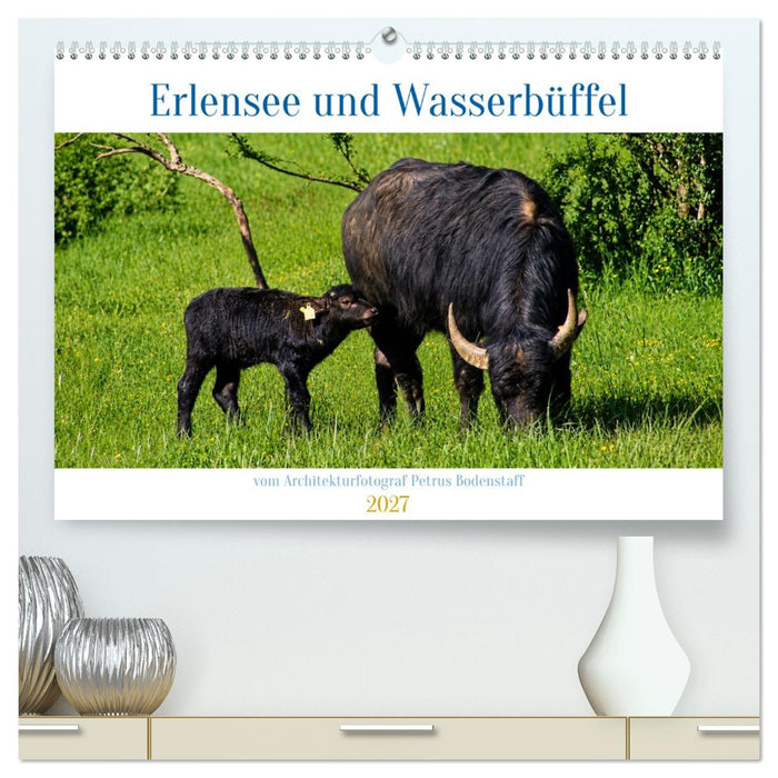 Erlensee und Wasserbüffel (CALVENDO Premium Wandkalender 2027)