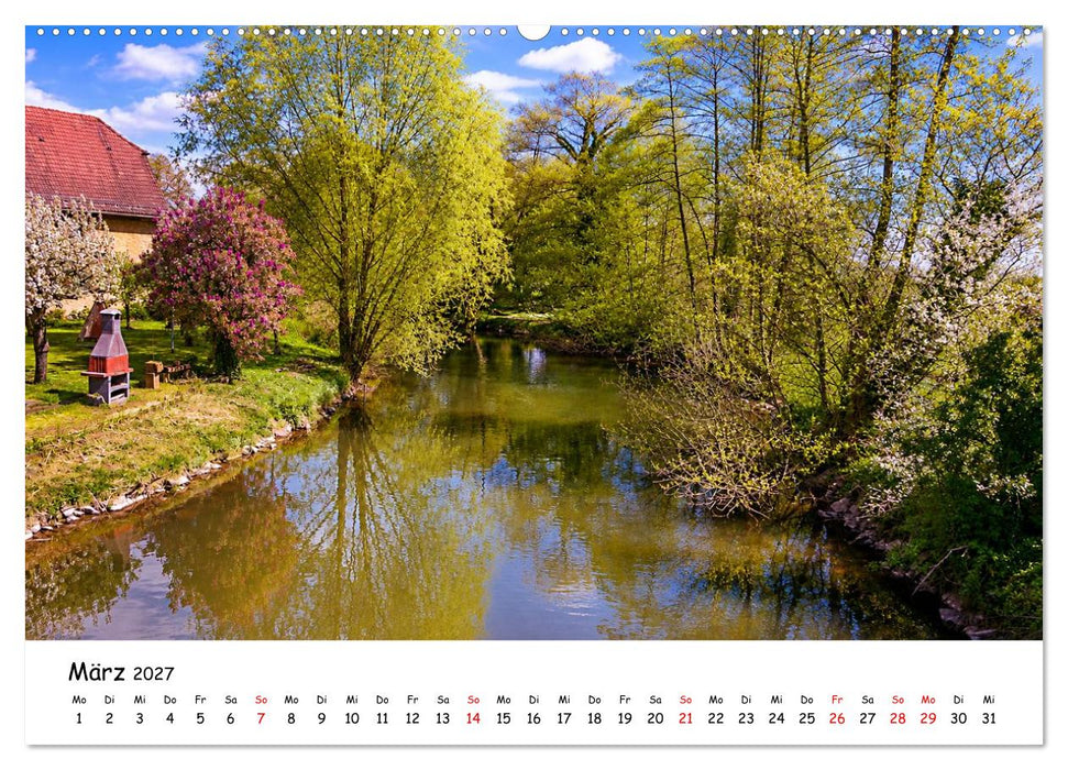 Erlensee und Wasserbüffel (CALVENDO Premium Wandkalender 2027)