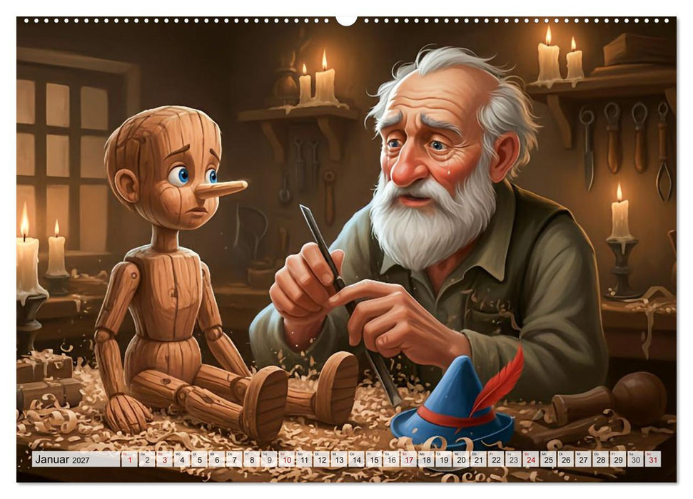 Pinocchio – Die Reise zum Menschsein (CALVENDO Wandkalender 2027)