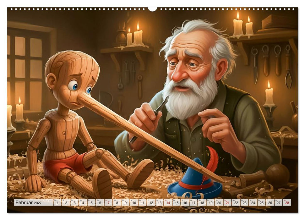 Pinocchio – Die Reise zum Menschsein (CALVENDO Wandkalender 2027)