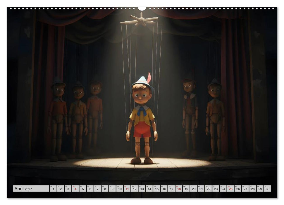 Pinocchio – Die Reise zum Menschsein (CALVENDO Wandkalender 2027)