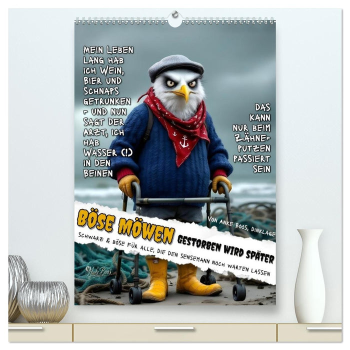 Böse Möwen - gestorben wird später (CALVENDO Premium Wandkalender 2027)