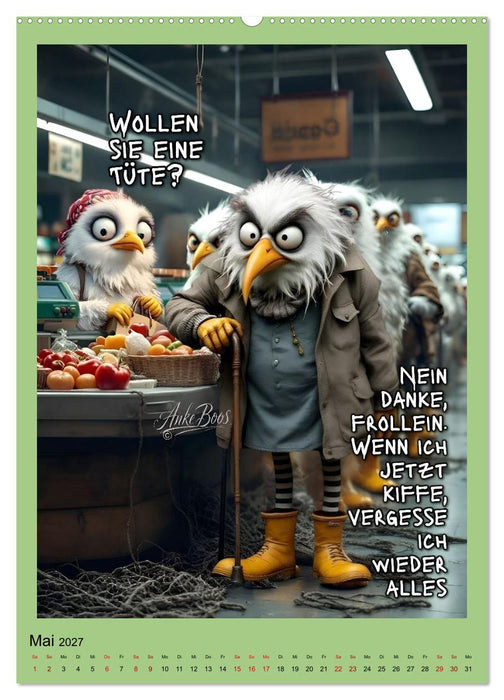 Böse Möwen - gestorben wird später (CALVENDO Premium Wandkalender 2027)