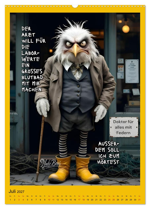 Böse Möwen - gestorben wird später (CALVENDO Premium Wandkalender 2027)