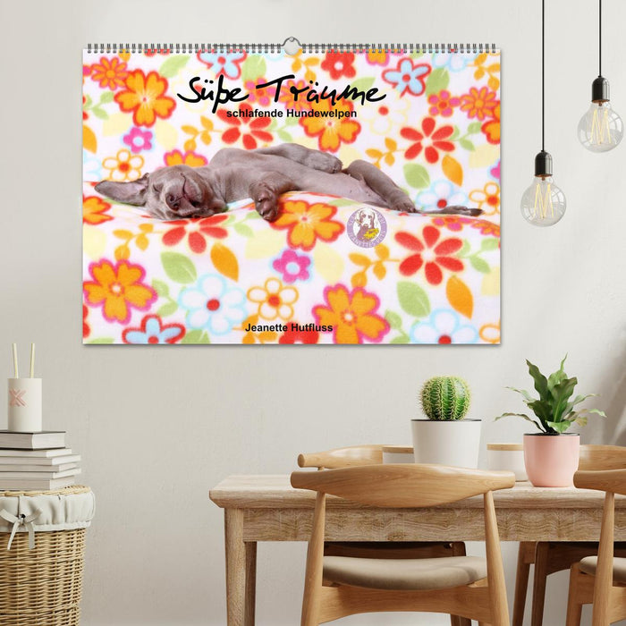 Süße Träume 2027 - schlafende Hundewelpen (CALVENDO Wandkalender 2027)