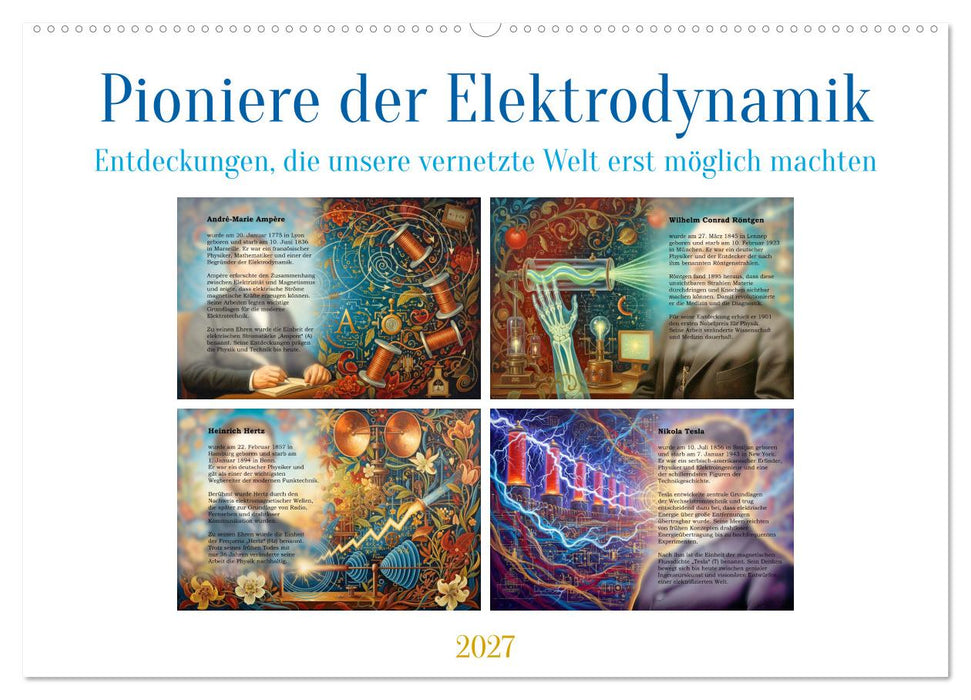Pioniere der Elektrodynamik (CALVENDO Wandkalender 2027)