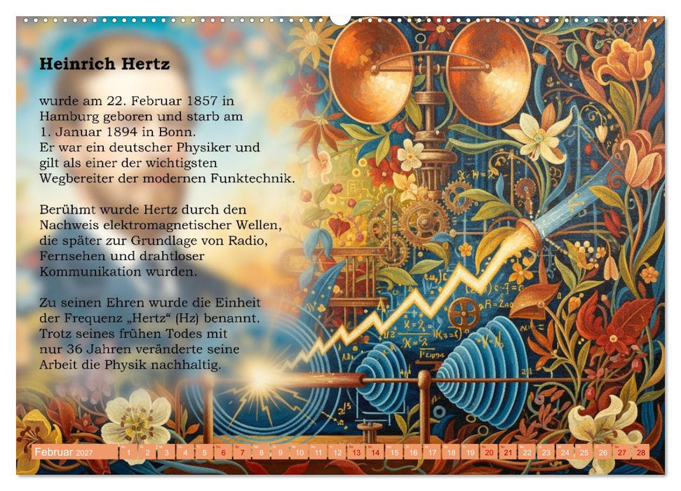 Pioniere der Elektrodynamik (CALVENDO Wandkalender 2027)