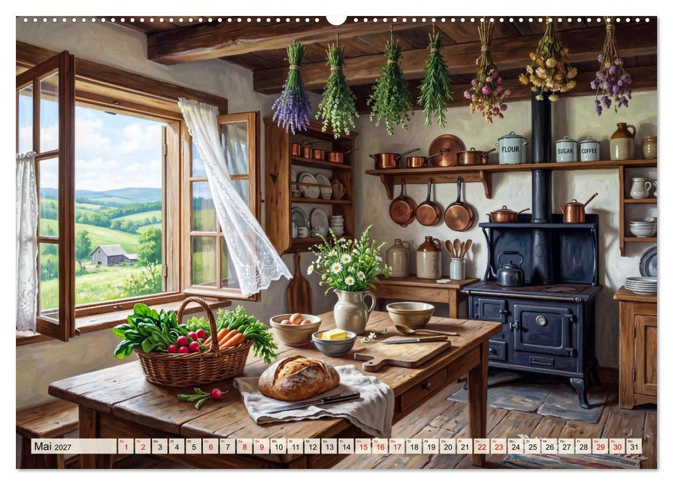 Nostalgische Wohnwelten (CALVENDO Premium Wandkalender 2027)