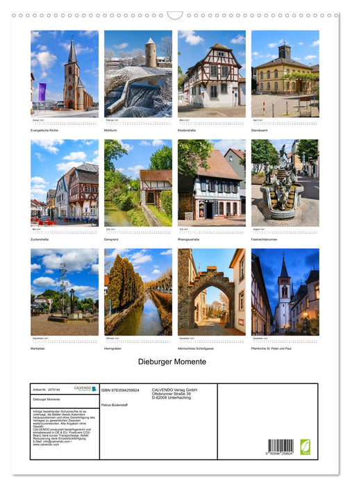 Dieburger Momente (CALVENDO Wandkalender 2027)