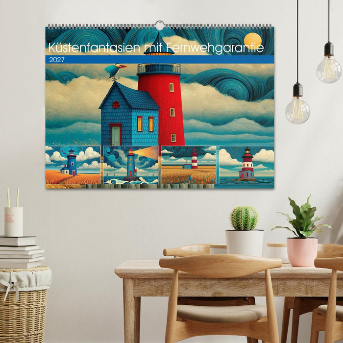 Küstenfantasien mit Fernwehgarantie (CALVENDO Wandkalender 2027)