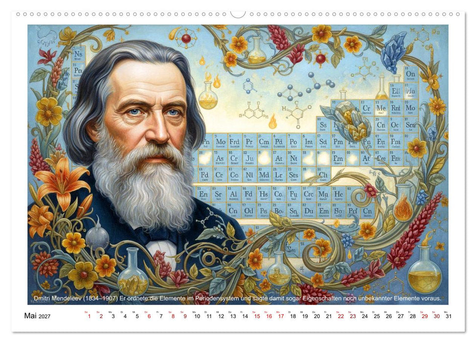 Große Chemiker der Geschichte (CALVENDO Premium Wandkalender 2027)
