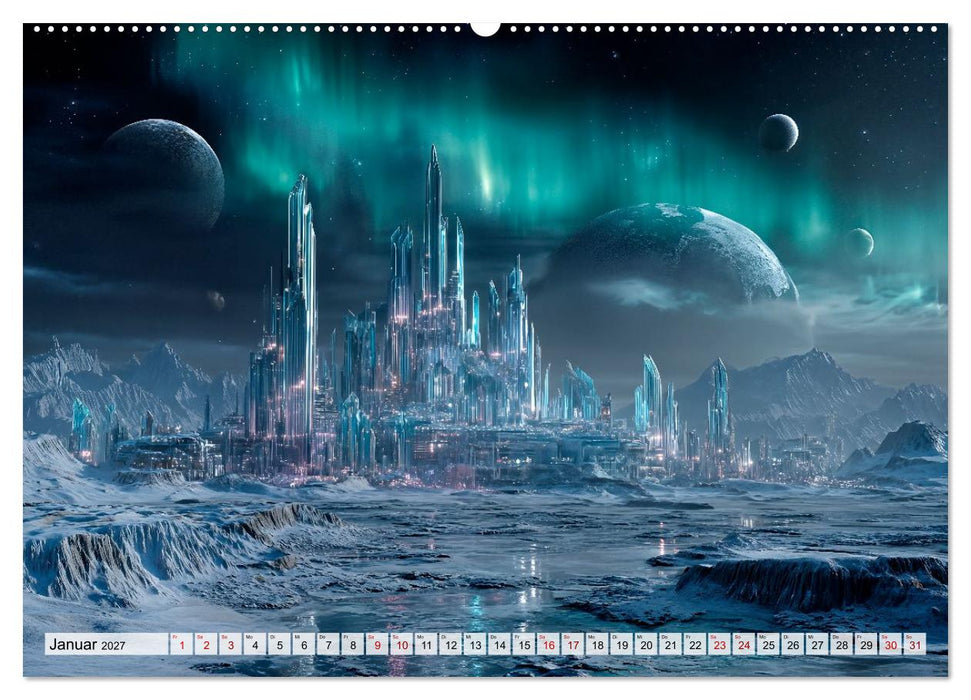 Sci-Fi - Galaktische Visionen (CALVENDO Wandkalender 2027)