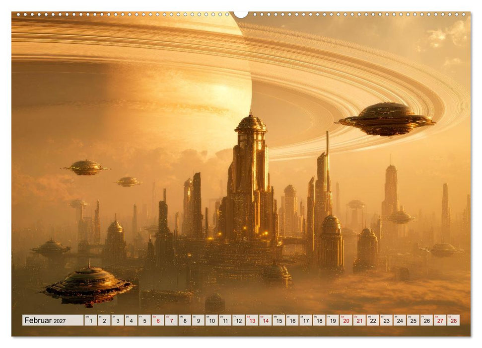 Sci-Fi - Galaktische Visionen (CALVENDO Wandkalender 2027)