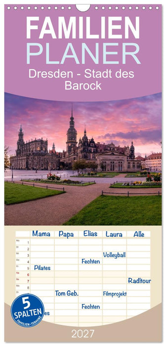 Dresden - Stadt des Barock (CALVENDO Familienplaner 2027)