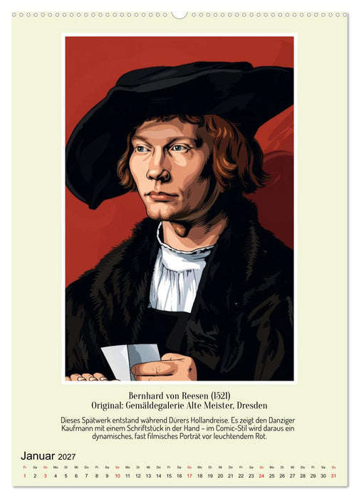 Das Gesicht der Renaissance (CALVENDO Premium Wandkalender 2027)