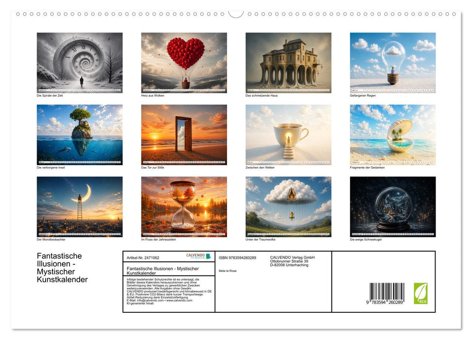 Fantastische Illusionen - Mystischer Kunstkalender (CALVENDO Premium Wandkalender 2027)