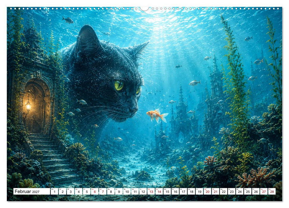 Atlantis der Träume - Magische Unterwasserwelten voller Fantasie (CALVENDO Premium Wandkalender 2027)
