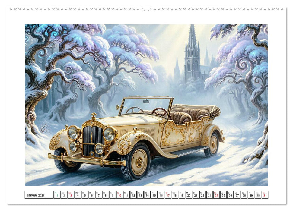 Surreale klassische Automobilkultur (CALVENDO Premium Wandkalender 2027)