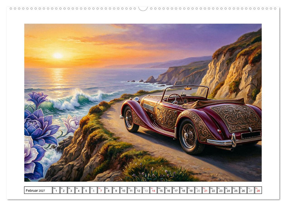 Surreale klassische Automobilkultur (CALVENDO Premium Wandkalender 2027)