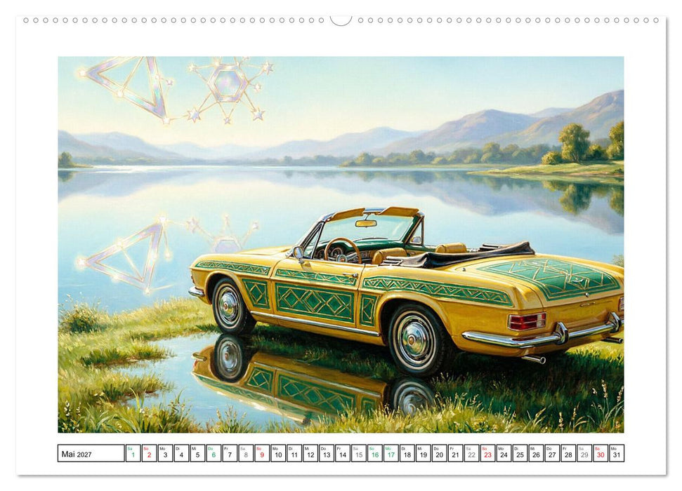Surreale klassische Automobilkultur (CALVENDO Premium Wandkalender 2027)
