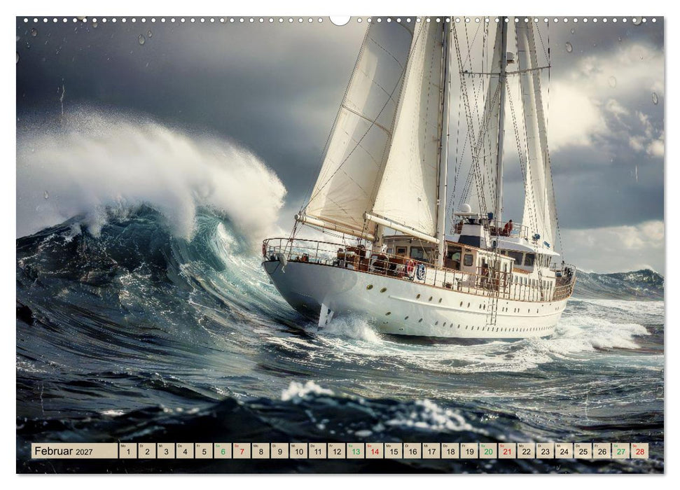 Angelehnt an Segelkreuzfahrtschiffe (CALVENDO Premium Wandkalender 2027)