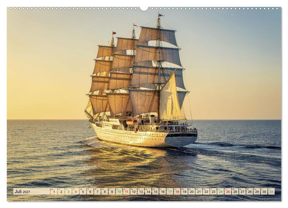 Angelehnt an Segelkreuzfahrtschiffe (CALVENDO Premium Wandkalender 2027)