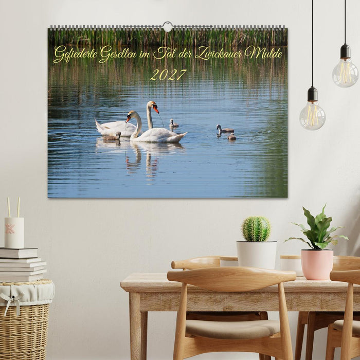 Gefiederte Gesellen im Tal der Zwickauer Mulde (CALVENDO Wandkalender 2027)