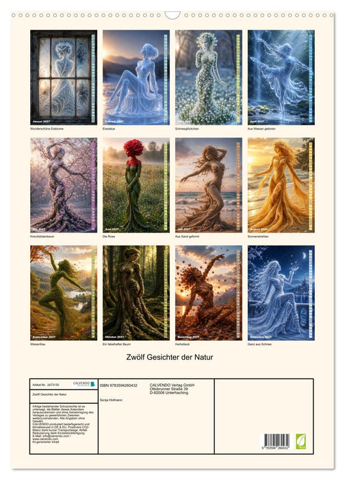 Zwölf Gesichter der Natur (CALVENDO Wandkalender 2027)