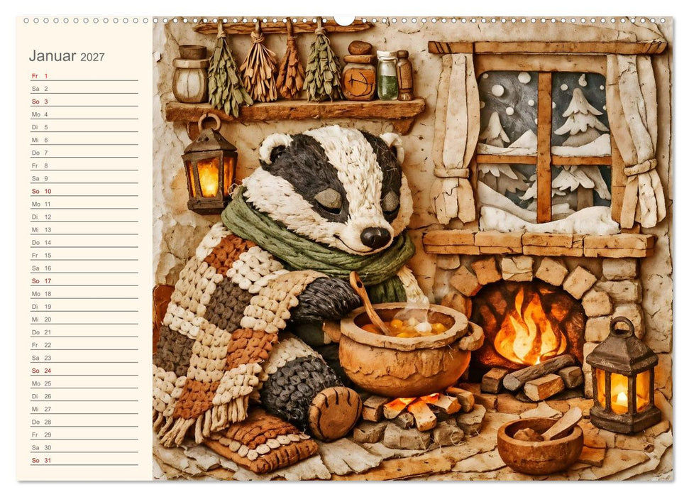 Wenn Zuhause ein Gefühl ist - Zwölf tierische Wohlfühlmomente voller Wärme (CALVENDO Wandkalender 2027)
