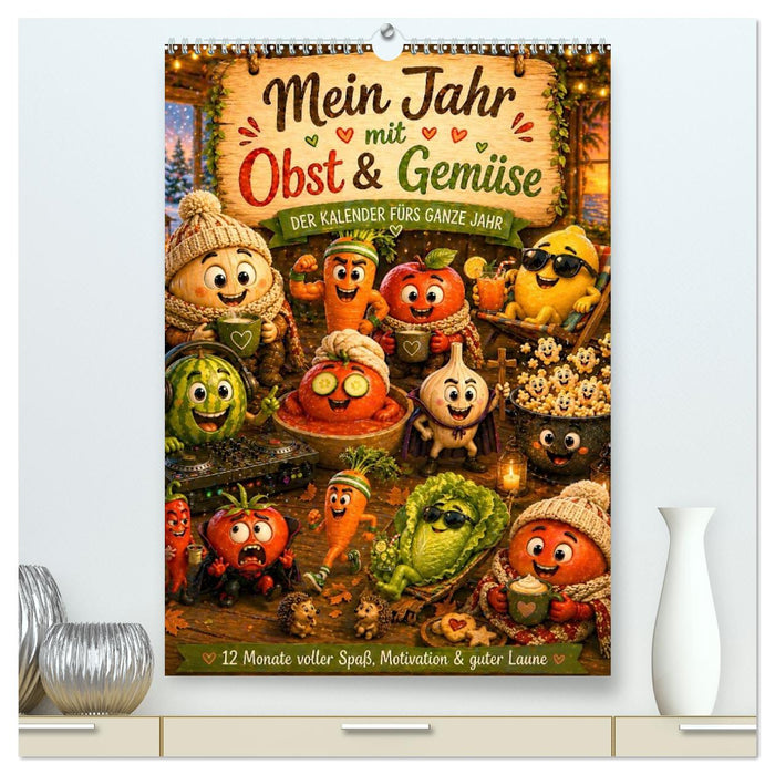 Frucht & Gemüse mit Gefühl (CALVENDO Premium Wandkalender 2027)